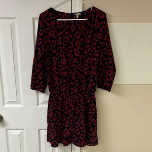 Joie Red and Black Mini Dress
